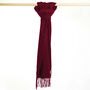 Pure Cashmere Scarf Merlot, thumbnail 5 of 8