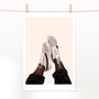 Pink Trainers Fashion Print, thumbnail 2 of 3