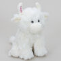 Cream Highland Cow Soft Toy+Personalised Horn+Gift Bag, thumbnail 4 of 5