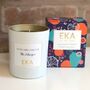 Geranium And Patchouli Soy Candle Can Be Personalised, thumbnail 2 of 2