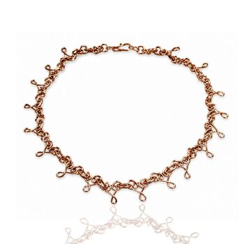 Copper Chain Statement Necklace, 5 of 6