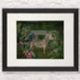 Zebra In Conservatory, Tropical Art Print, thumbnail 4 of 8