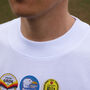 Brighton Football Beer Mats Oversized T Shirt, thumbnail 9 of 10