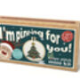 I'm Pine Ing For You! Christmas Mini Matchbox Cross Stitch Kit, thumbnail 2 of 5