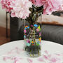 Personalised Teacher Doodles Glass Flower Vase, thumbnail 3 of 3