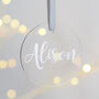 Personalised Foil And Acrylic Christmas Decoration, thumbnail 3 of 6