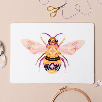Mandala Bee Cross Stitch Kit, 2 of 6