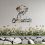 Customisable Dalmatian Welcome Metal Wall Art Sign For Home And Garden Decor, thumbnail 5 of 11