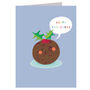 Mini Christmas Pudding Card, thumbnail 2 of 5