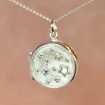 Personalised Sterling Silver Galaxy Star Locket, 2 of 11
