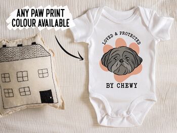 Shih Tzu Dog Baby Onesie, 4 of 6