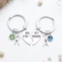 Personalised Pair Of Best Friends Keyrings Friend Gift, Matching Set, thumbnail 3 of 9