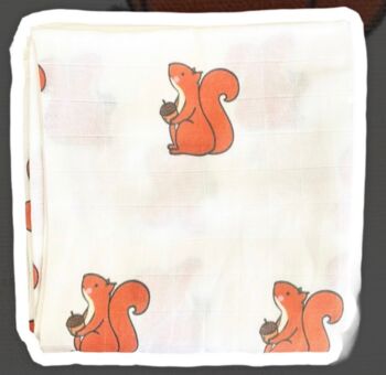 Muslin Swaddle Baby Blanket Babyshower Gift, 2 of 7