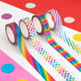 Rainbow Checkerboard Washi Tape, thumbnail 2 of 2