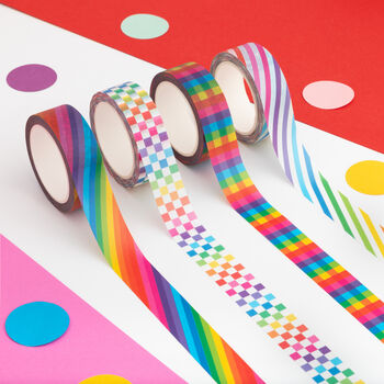 Rainbow Checkerboard Washi Tape, 2 of 2