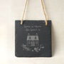 Square Slate Hanger Home Is Where The Heart Is, thumbnail 1 of 2