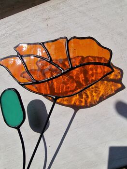 California Poppy Stained Glass Flowers, 5 of 6