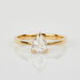 0.40ct Pear Shape Diamond Juno Ring, thumbnail 5 of 8