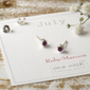 October Dainty Birthstone Sterling Silver Studs, thumbnail 12 of 12