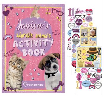 Personalised Animals Activity Book With Stickers, 3 of 10