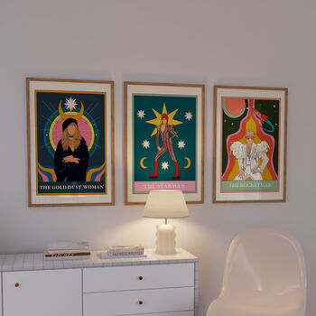 The Rocketman Elton John Tarot Card Music Gift Print, 5 of 6