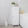 Slim Freestanding Bathroom Storage Cabinet With Drawer, thumbnail 3 of 11