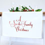 Personalised Family Christmas Table Runner, thumbnail 1 of 3