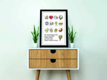'Sweet Dreams Are Made Of Cheese' Framed Print, 3 of 6