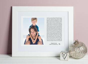 Family Photo Print With Song Lyrics, 2 of 2