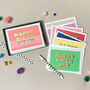 Eight Colour Block 3D Happy Birthday Card Box Set, thumbnail 2 of 10