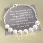 80th Birthday Sparkly Sterling Silver Bracelet, thumbnail 1 of 5