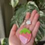 Fruit Keyring With Lemon, Strawberry Or Peach Charm, thumbnail 6 of 9