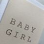 Handprinted Baby Girl Card, thumbnail 3 of 3