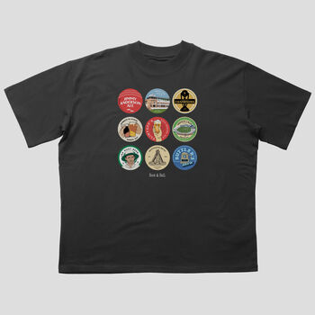 Cricket Beer Mats Oversized T Shirt, 2 of 11