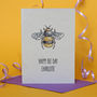 Personalised Birthday Card With A Bee Theme, thumbnail 1 of 2