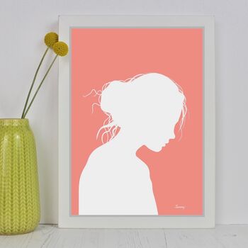 Contemporary Personalised Silhouette Portraits, 3 of 11