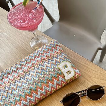 Personalised Multi Chevron Stripe Pouch, 8 of 10