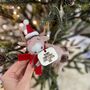 Personalised Festive Cow Christmas Decoration, thumbnail 1 of 4