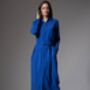 Andie Everyday Shirt Dress In Sapphire Blue, thumbnail 2 of 4