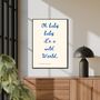 A4 Song Lyrics Print, Cat Stevens, Oh Baby Baby It's A Wild World, thumbnail 3 of 5