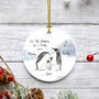 Our Family Christmas Penguin Bauble, thumbnail 3 of 5
