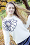 Cream Flower Outline Shoulder Detail Jumper, thumbnail 1 of 8