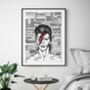 The Songs Of Bowie Illustration Print, thumbnail 6 of 8