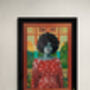 Portrait With Exotic Scenery On Giclee Paper, thumbnail 4 of 12