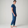 Men's 'Ultramarine' Bamboo Pyjama Set, thumbnail 2 of 7