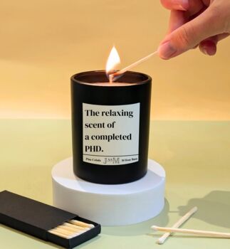 Phd Graduation Candle Gift Set, 2 of 5