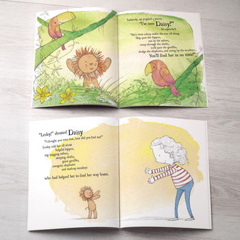 Personalised Lion Story Book, 8 of 11