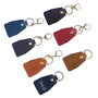 Handmade Personalised Leather Keyring Made In Britain Boxed, thumbnail 4 of 6