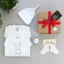 Pure White New Baby Gift Hamper Large Gift Box, thumbnail 1 of 5