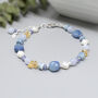 Forget Me Not Multi Gemstone Bracelet Sterling Silver, thumbnail 4 of 4